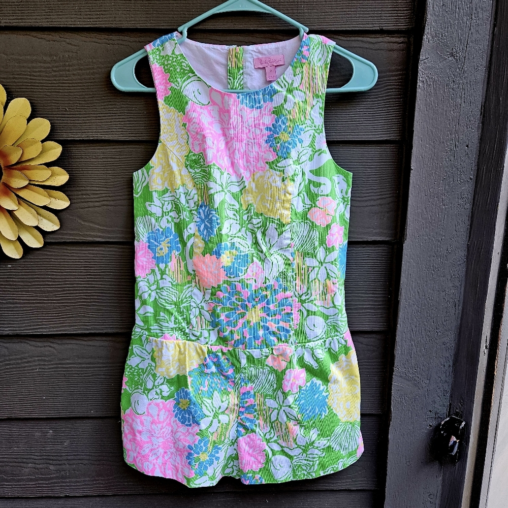 Lilly Pulitzer Bright Floral Romper Size 0